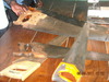 Carpentry tools on display for trainees
